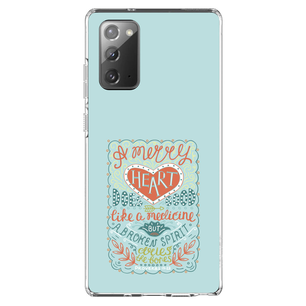 Proverbs 17:22, A Merry Heart Does Good Clear Shockproof iPhone Case, view 7