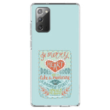 DistinctInk® Clear Shockproof Hybrid Case for Apple iPhone / Samsung Galaxy / Google Pixel - Proverbs 17:22 - A Merry Heart Does Good