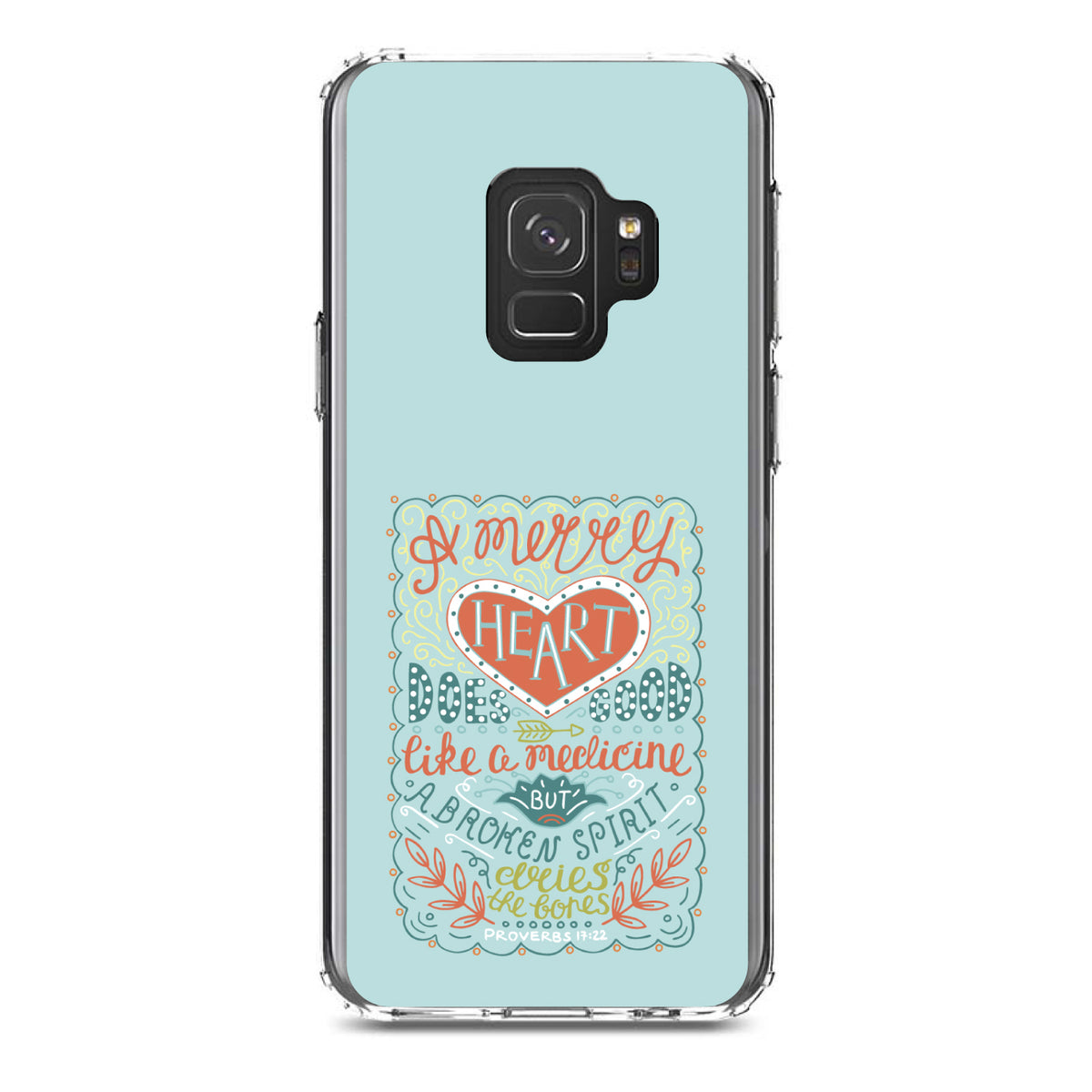Proverbs 17:22, A Merry Heart Does Good Clear Shockproof iPhone Case, view 19