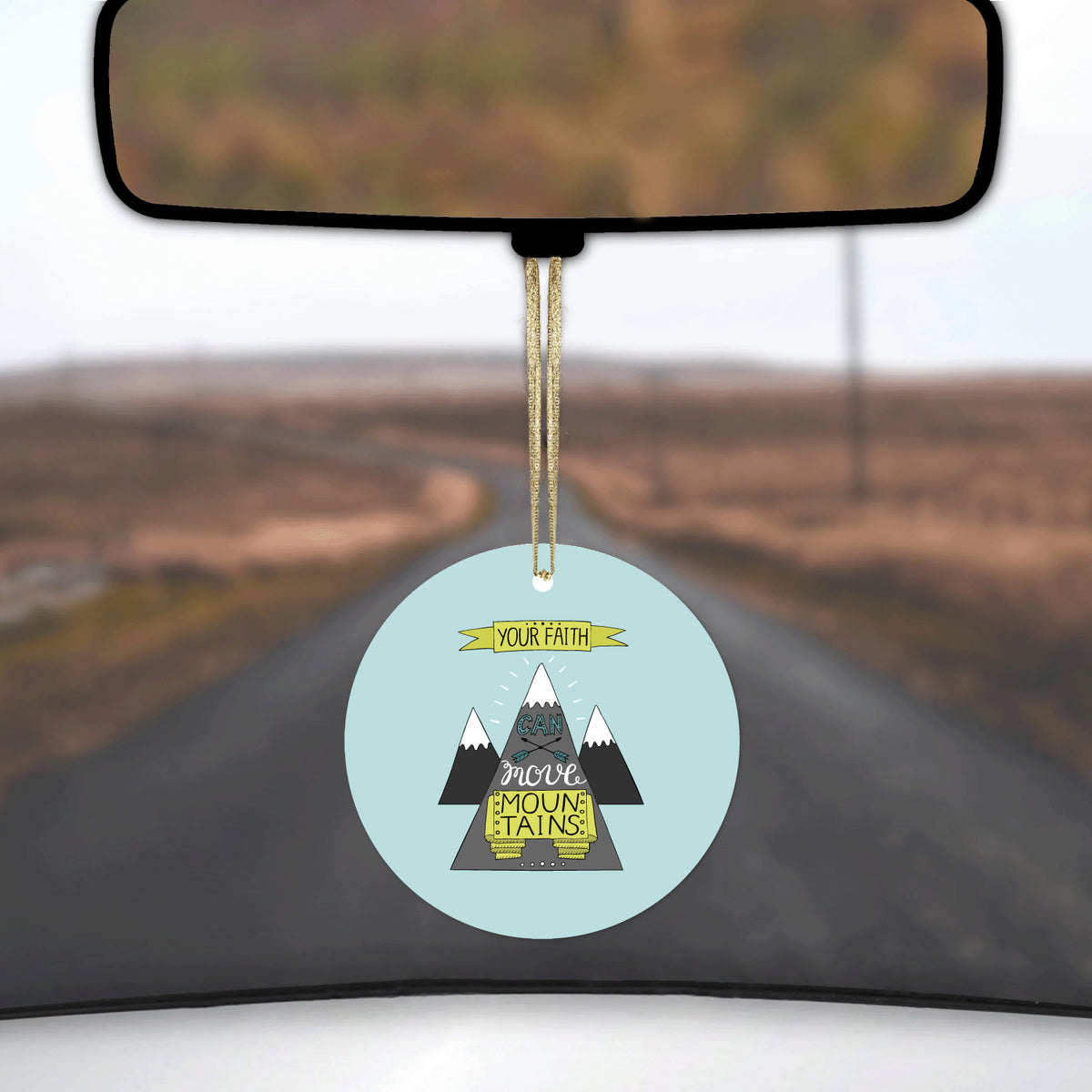 Your Faith Can Move Mountains Ceramic Ornament, view 3