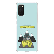 DistinctInk® Clear Shockproof Hybrid Case for Apple iPhone / Samsung Galaxy / Google Pixel - Your Faith Can Move Mountains
