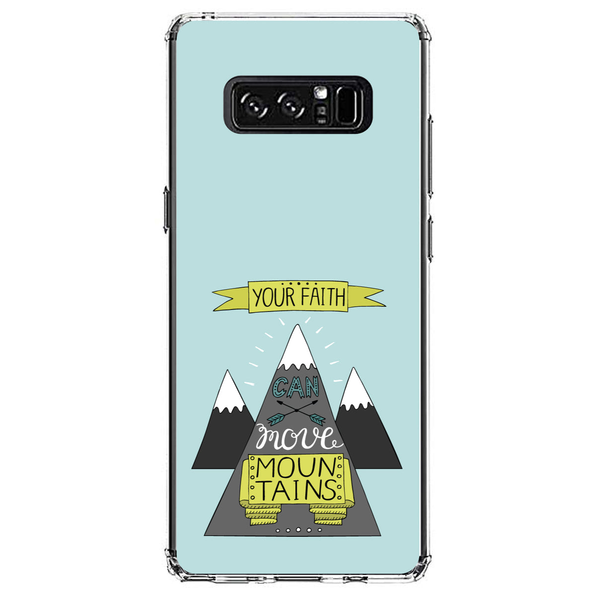 Your Faith Can Move Mountains Clear Shockproof iPhone Case, view 12