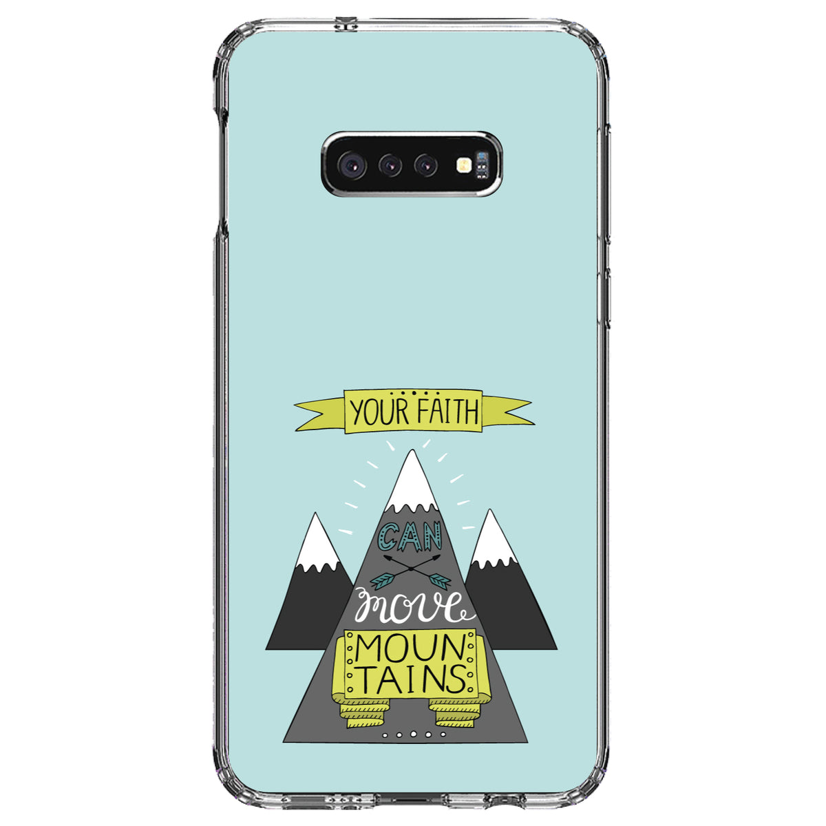 Your Faith Can Move Mountains Clear Shockproof iPhone Case, view 18