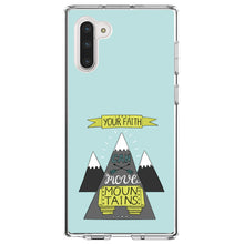 DistinctInk® Clear Shockproof Hybrid Case for Apple iPhone / Samsung Galaxy / Google Pixel - Your Faith Can Move Mountains