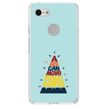 DistinctInk® Clear Shockproof Hybrid Case for Apple iPhone / Samsung Galaxy / Google Pixel - A Faith Can Moves Mountains