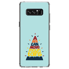 DistinctInk® Clear Shockproof Hybrid Case for Apple iPhone / Samsung Galaxy / Google Pixel - A Faith Can Moves Mountains