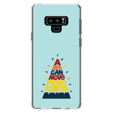 DistinctInk® Clear Shockproof Hybrid Case for Apple iPhone / Samsung Galaxy / Google Pixel - A Faith Can Moves Mountains