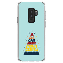 DistinctInk® Clear Shockproof Hybrid Case for Apple iPhone / Samsung Galaxy / Google Pixel - A Faith Can Moves Mountains