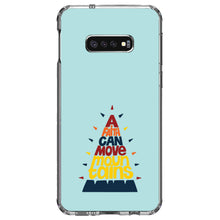 DistinctInk® Clear Shockproof Hybrid Case for Apple iPhone / Samsung Galaxy / Google Pixel - A Faith Can Moves Mountains