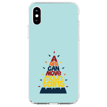 DistinctInk® Clear Shockproof Hybrid Case for Apple iPhone / Samsung Galaxy / Google Pixel - A Faith Can Moves Mountains