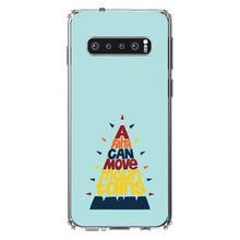 DistinctInk® Clear Shockproof Hybrid Case for Apple iPhone / Samsung Galaxy / Google Pixel - A Faith Can Moves Mountains