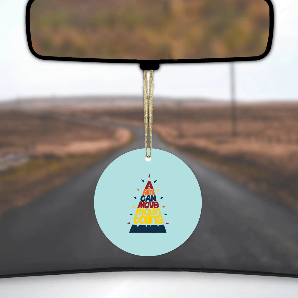 A Faith Can Moves Mountains Ceramic Ornament, view 3