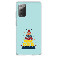 DistinctInk® Clear Shockproof Hybrid Case for Apple iPhone / Samsung Galaxy / Google Pixel - A Faith Can Moves Mountains