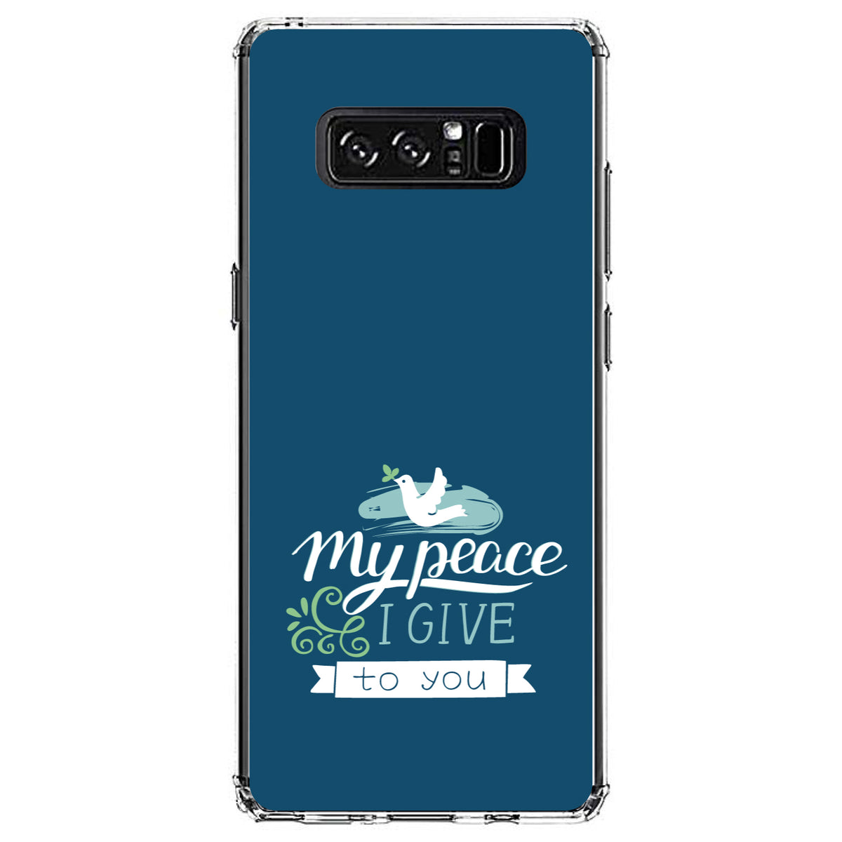 My Peace I Give To You, Dove Clear Shockproof iPhone Case, view 12