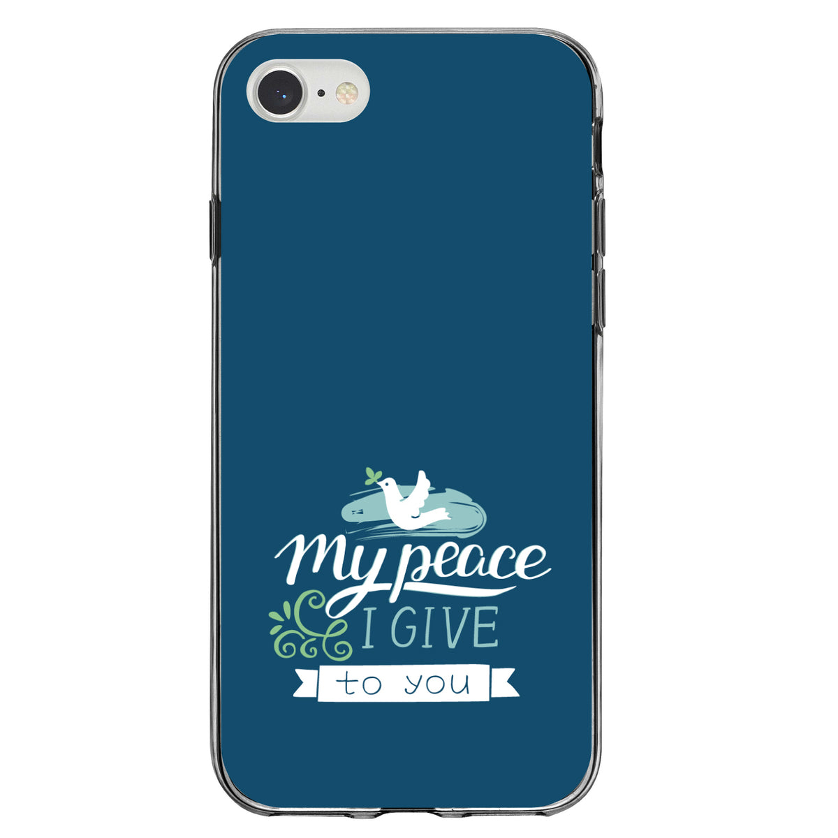 My Peace I Give To You, Dove Clear Shockproof iPhone Case, view 5