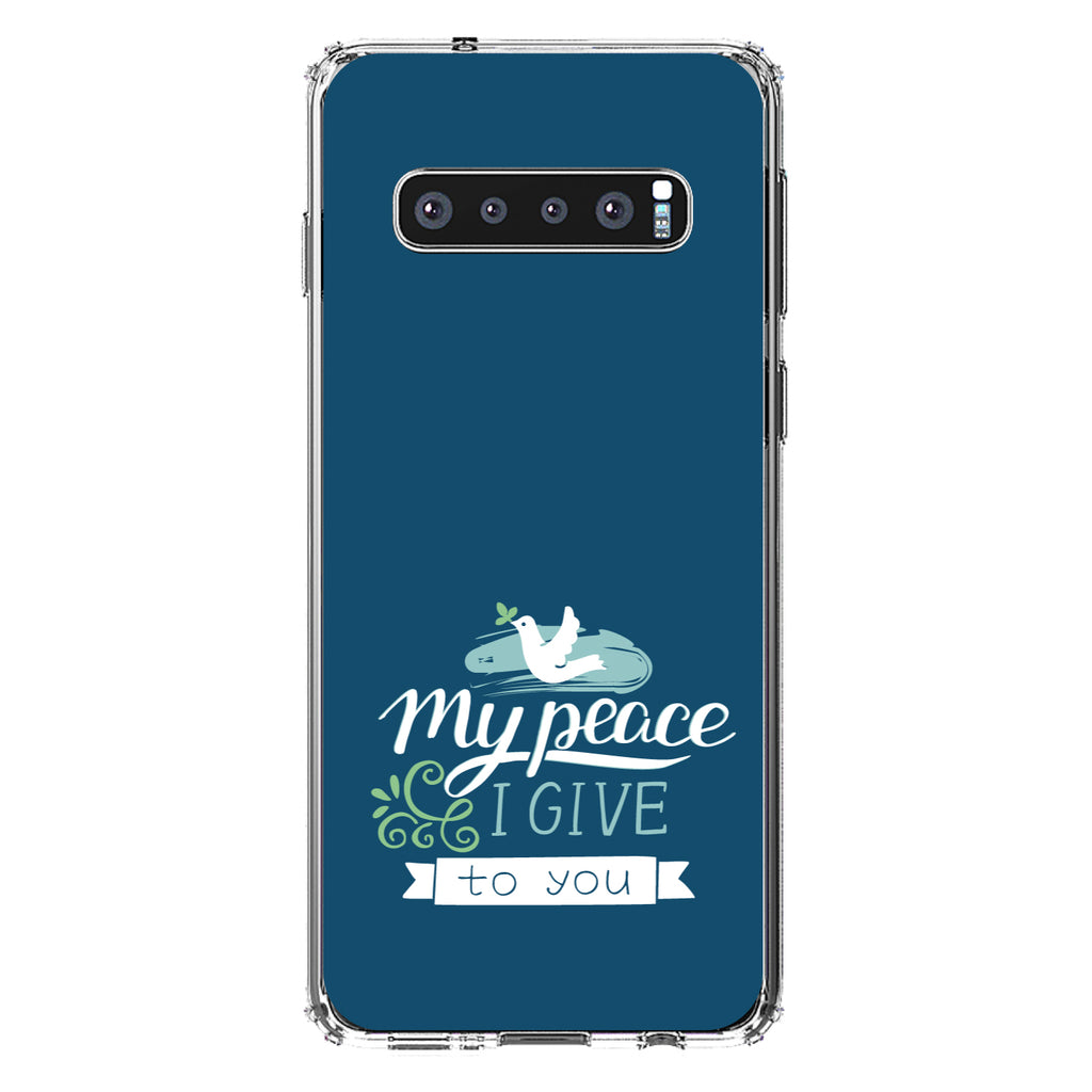 My Peace I Give To You, Dove Clear Shockproof iPhone Case, view 16