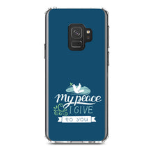DistinctInk® Clear Shockproof Hybrid Case for Apple iPhone / Samsung Galaxy / Google Pixel - My Peace I Give To You - Dove
