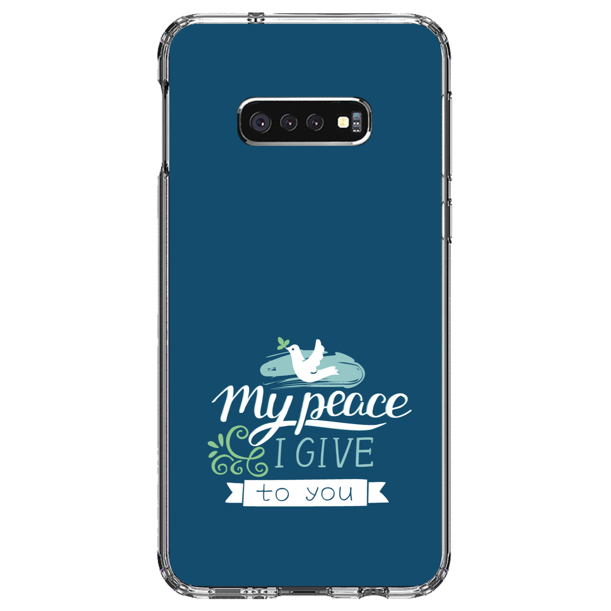 My Peace I Give To You, Dove Clear Shockproof iPhone Case, view 18