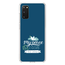 DistinctInk® Clear Shockproof Hybrid Case for Apple iPhone / Samsung Galaxy / Google Pixel - My Peace I Give To You - Dove