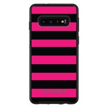 Black & Pink Bold Stripes OtterBox Symmetry Case for iPhone & Galaxy