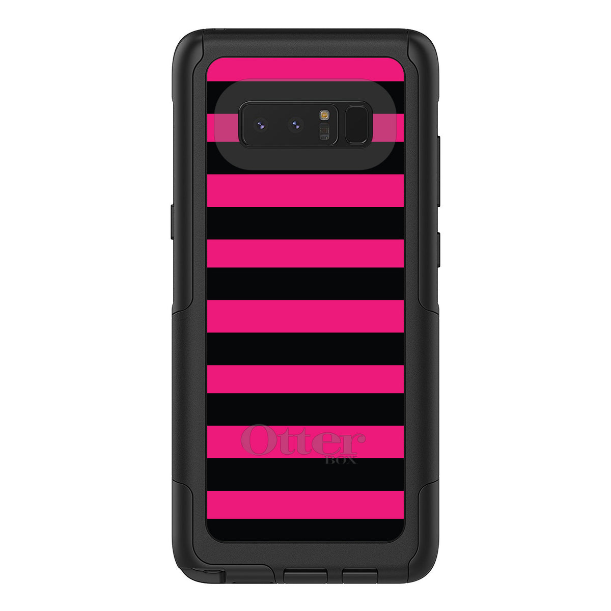 Black & Pink Bold Stripes OtterBox Commuter Case for iPhone & Galaxy, view 16