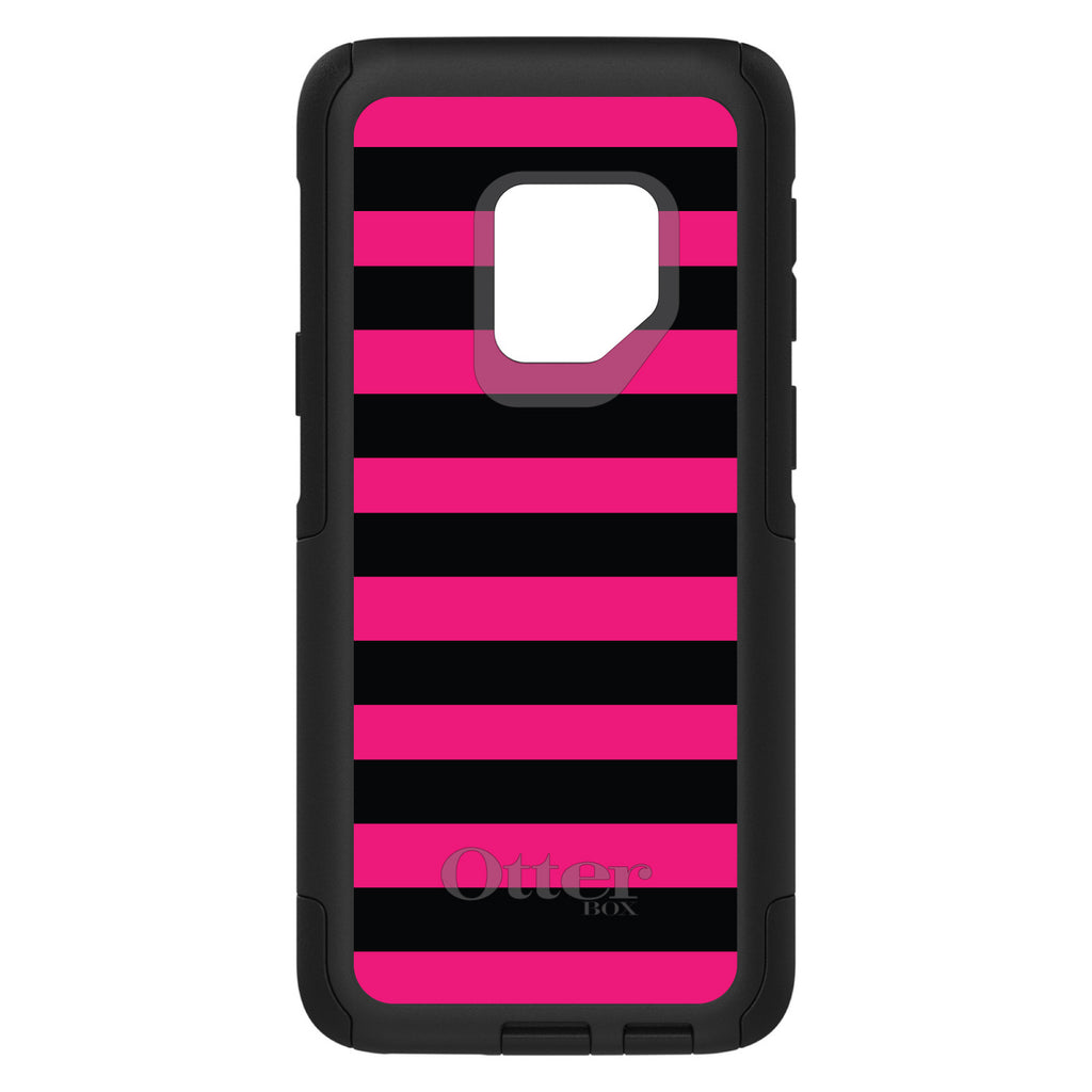 Black & Pink Bold Stripes OtterBox Commuter Case for iPhone & Galaxy, view 9