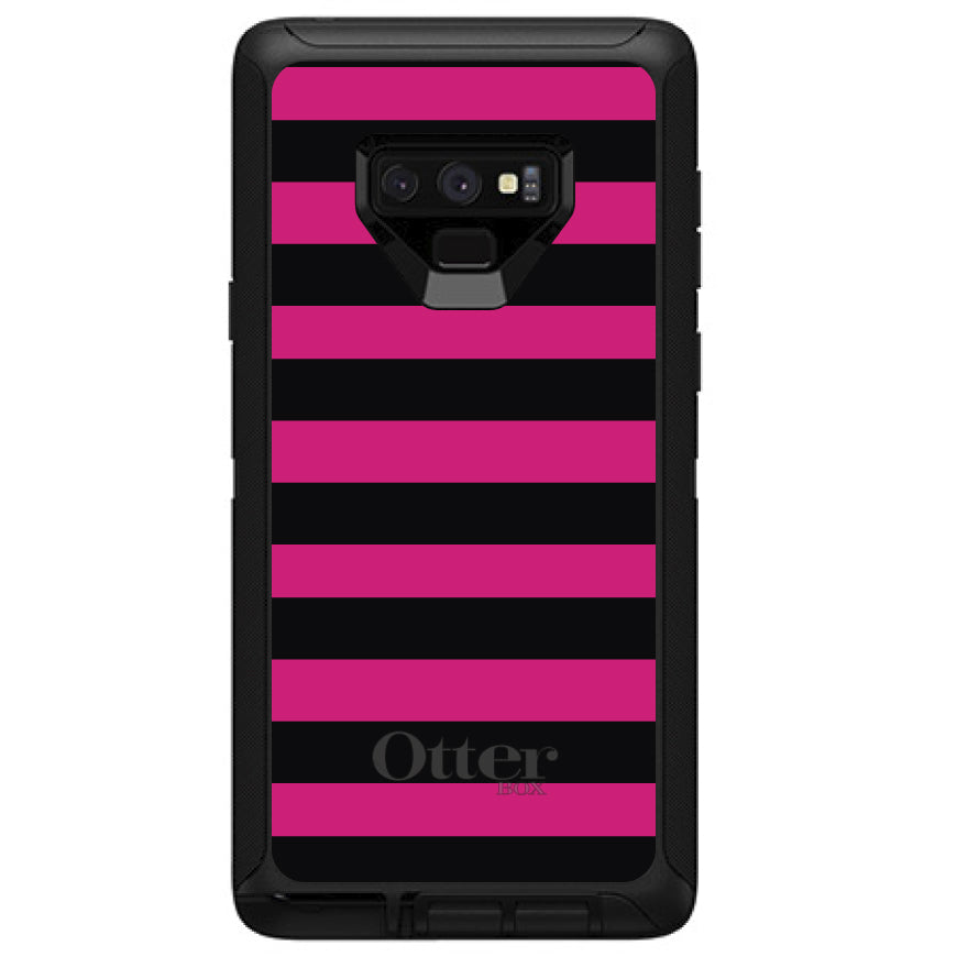 Black & Pink Bold Stripes OtterBox Defender Case for iPhone & Galaxy, view 16