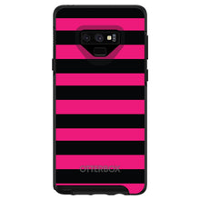 Black & Pink Bold Stripes OtterBox Symmetry Case for iPhone & Galaxy