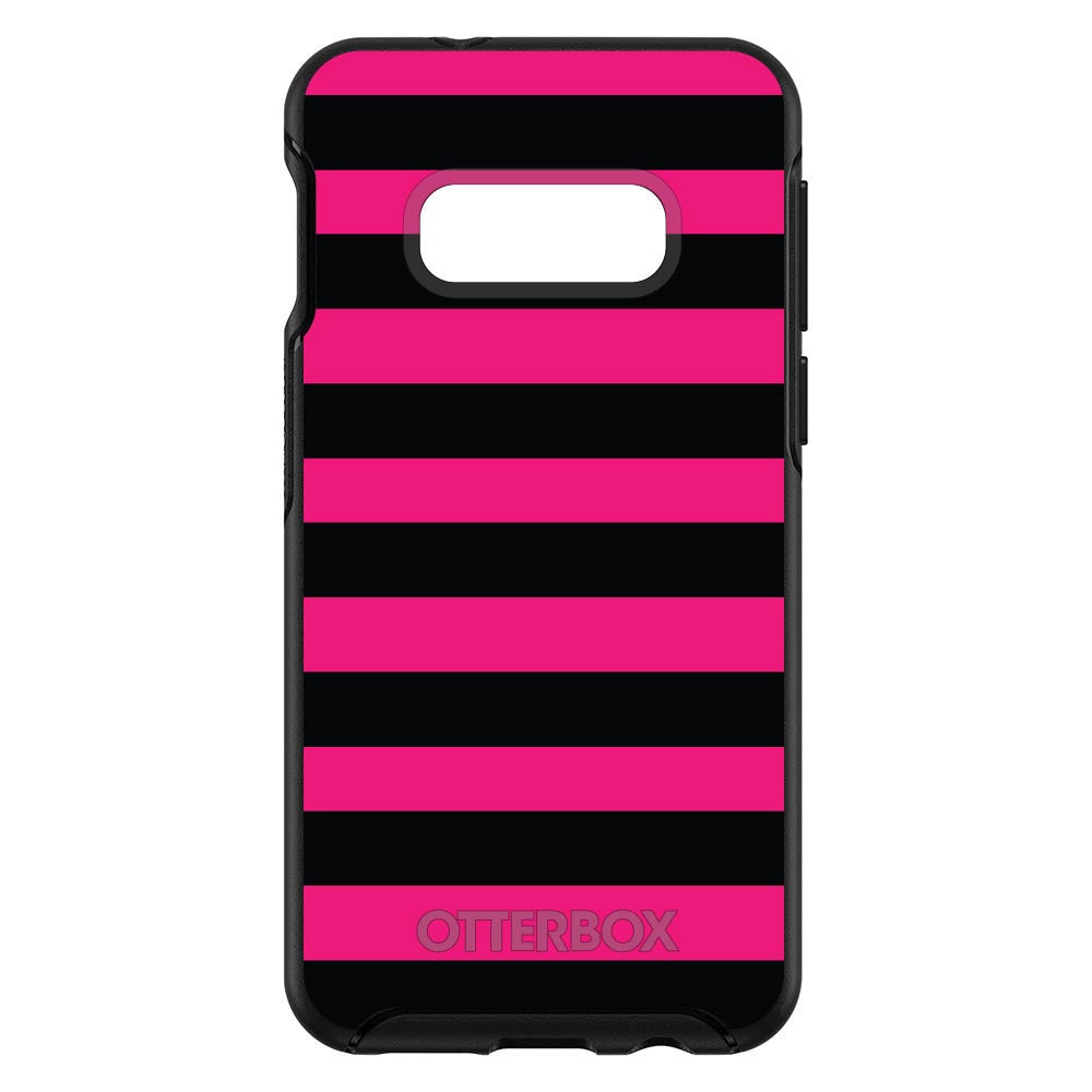 Black & Pink Bold Stripes OtterBox Symmetry Case for iPhone & Galaxy, view 7