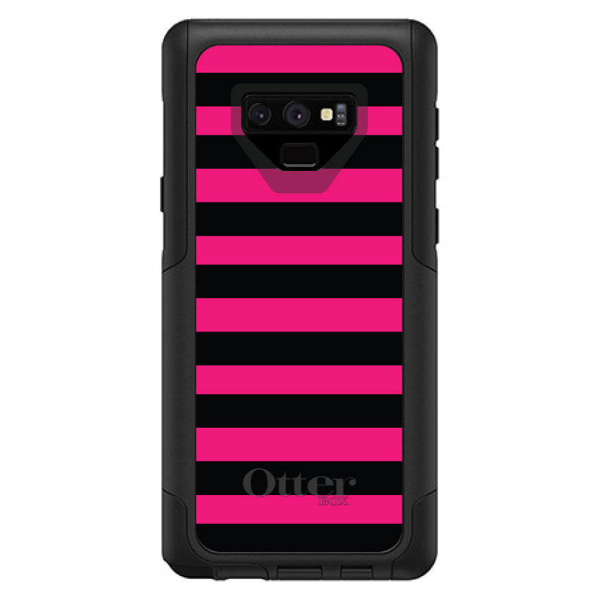 Black & Pink Bold Stripes OtterBox Commuter Case for iPhone & Galaxy, view 15