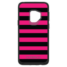 Black & Pink Bold Stripes OtterBox Symmetry Case for iPhone & Galaxy