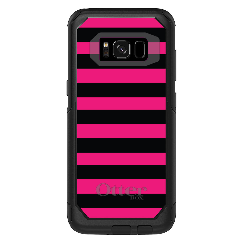 Black & Pink Bold Stripes OtterBox Commuter Case for iPhone & Galaxy, view 10