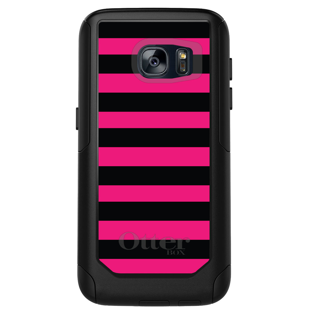 Black & Pink Bold Stripes OtterBox Commuter Case for iPhone & Galaxy, view 11