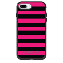 Black & Pink Bold Stripes OtterBox Symmetry Case for iPhone & Galaxy