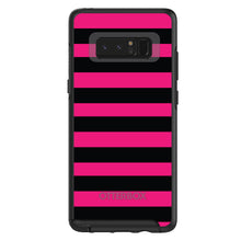 Black & Pink Bold Stripes OtterBox Symmetry Case for iPhone & Galaxy