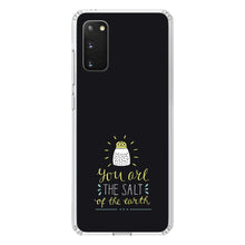 DistinctInk® Clear Shockproof Hybrid Case for Apple iPhone / Samsung Galaxy / Google Pixel - You Are the Salt of the Earth - Black Yellow