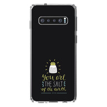 DistinctInk® Clear Shockproof Hybrid Case for Apple iPhone / Samsung Galaxy / Google Pixel - You Are the Salt of the Earth - Black Yellow