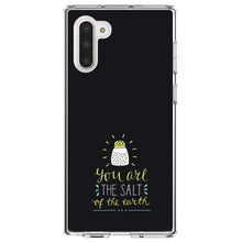DistinctInk® Clear Shockproof Hybrid Case for Apple iPhone / Samsung Galaxy / Google Pixel - You Are the Salt of the Earth - Black Yellow