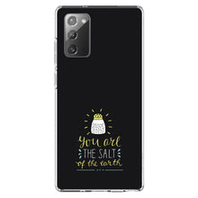 DistinctInk® Clear Shockproof Hybrid Case for Apple iPhone / Samsung Galaxy / Google Pixel - You Are the Salt of the Earth - Black Yellow