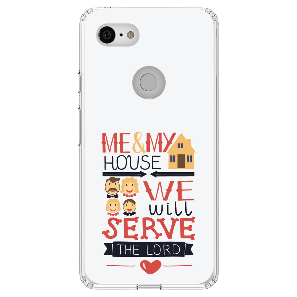 Me & My House We Will Serve the Lord Clear Shockproof iPhone Case, view 22