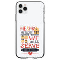 Me & My House We Will Serve the Lord Clear Shockproof iPhone Case