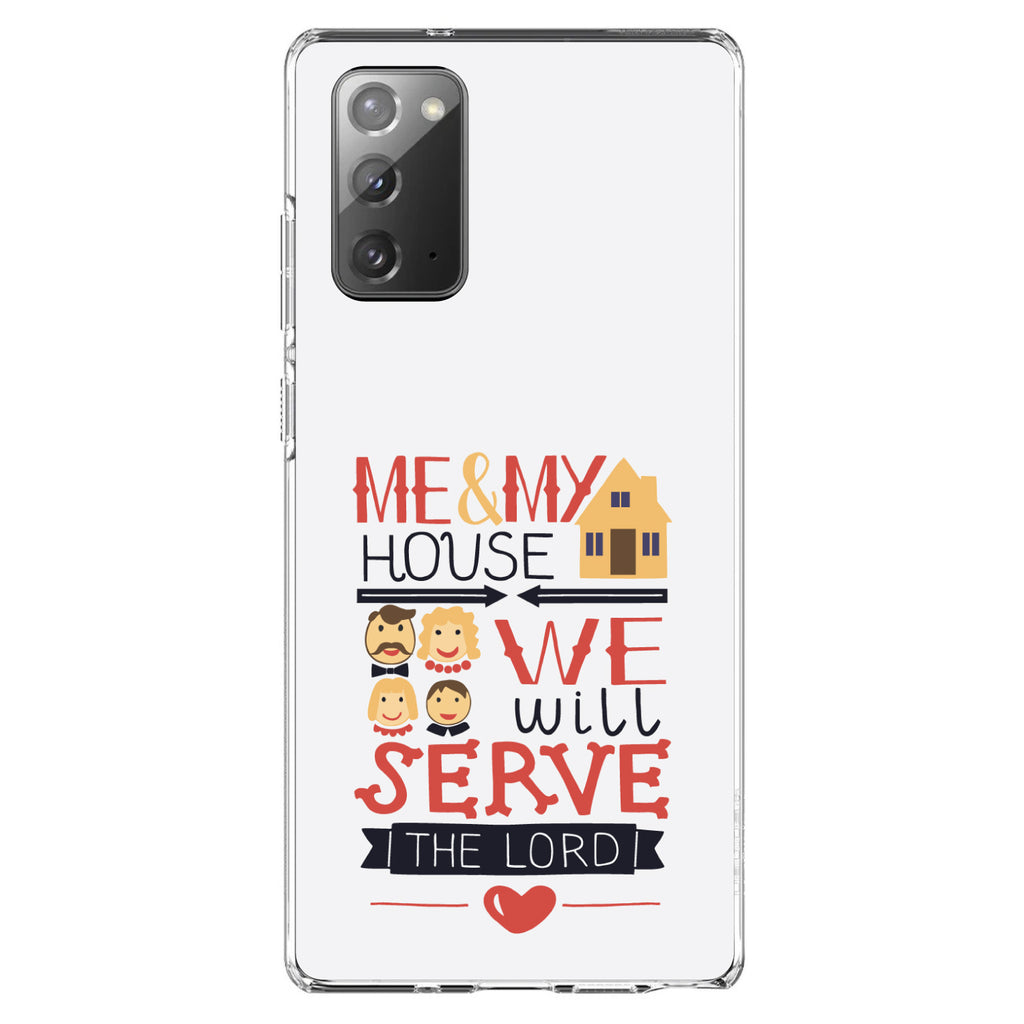 Me & My House We Will Serve the Lord Clear Shockproof iPhone Case, view 7