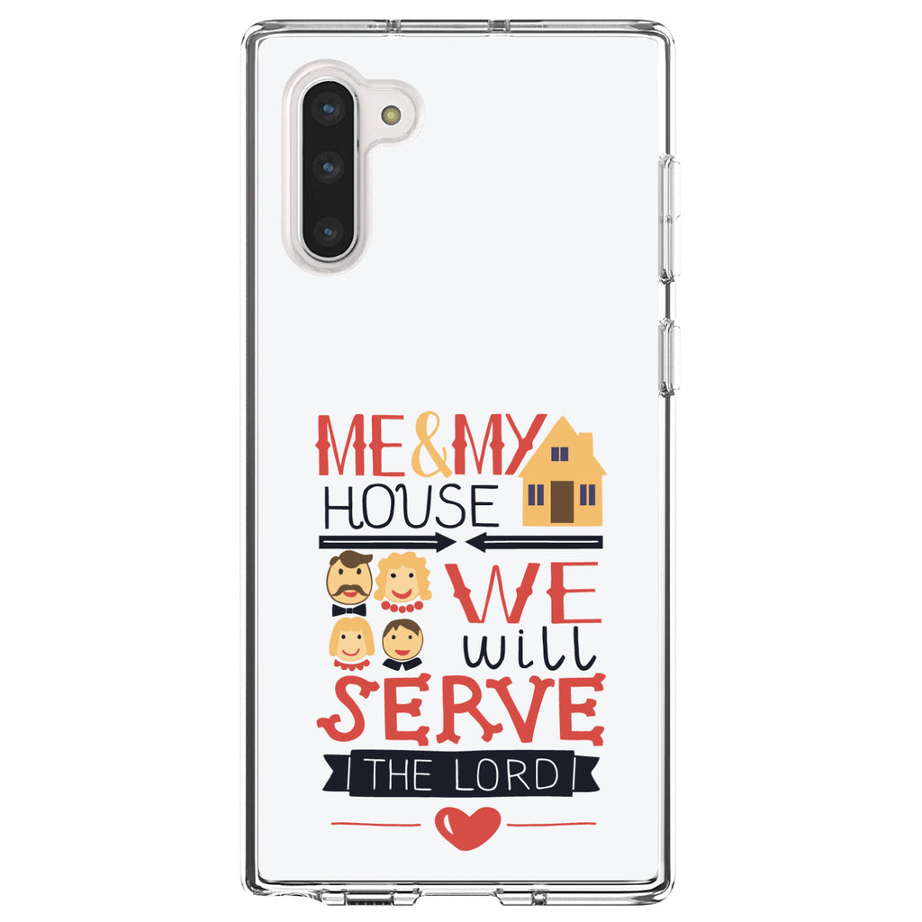 Me & My House We Will Serve the Lord Clear Shockproof iPhone Case, view 9