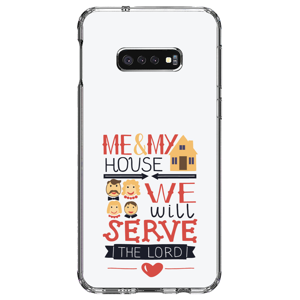 Me & My House We Will Serve the Lord Clear Shockproof iPhone Case, view 18