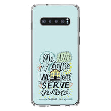 DistinctInk® Clear Shockproof Hybrid Case for Apple iPhone / Samsung Galaxy / Google Pixel - Joshua 24:15 - We Will Serve the Lord