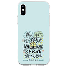 DistinctInk® Clear Shockproof Hybrid Case for Apple iPhone / Samsung Galaxy / Google Pixel - Joshua 24:15 - We Will Serve the Lord