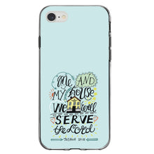 DistinctInk® Clear Shockproof Hybrid Case for Apple iPhone / Samsung Galaxy / Google Pixel - Joshua 24:15 - We Will Serve the Lord