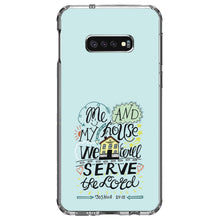 DistinctInk® Clear Shockproof Hybrid Case for Apple iPhone / Samsung Galaxy / Google Pixel - Joshua 24:15 - We Will Serve the Lord
