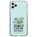 Joshua 24:15, We Will Serve the Lord Clear Shockproof iPhone Case