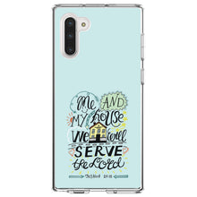 DistinctInk® Clear Shockproof Hybrid Case for Apple iPhone / Samsung Galaxy / Google Pixel - Joshua 24:15 - We Will Serve the Lord